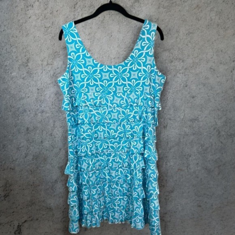 Lulu-B Blue and White Floral Mini Dress